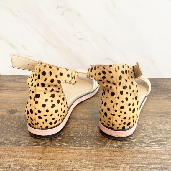 Lori Goldstein Leopard Calf Hair Sandals - Picture 2 of 6
